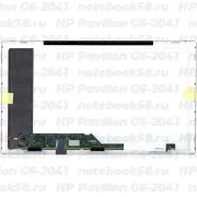 Матрица для ноутбука HP Pavilion G6-2041 (1366x768 HD) TN, 40pin, Матовая