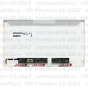 Матрица для ноутбука HP Pavilion G6-2243 (1366x768 HD) TN, 40pin, Глянцевая