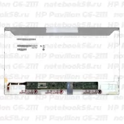 Матрица для ноутбука HP Pavilion G6-2111 (1366x768 HD) TN, 40pin, Матовая