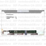 Матрица для ноутбука HP Pavilion G6-2232 (1366x768 HD) TN, 40pin, Матовая