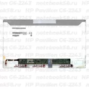 Матрица для ноутбука HP Pavilion G6-2243 (1366x768 HD) TN, 40pin, Матовая