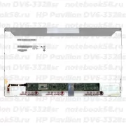 Матрица для ноутбука HP Pavilion DV6-3328sr (1366x768 HD) TN, 40pin, Матовая