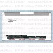 Матрица для ноутбука HP Pavilion DV6-3302er (1366x768 HD) TN, 40pin, Матовая