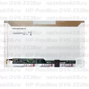 Матрица для ноутбука HP Pavilion DV6-3328sr (1366x768 HD) TN, 40pin, Глянцевая