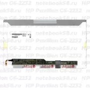 Матрица для ноутбука HP Pavilion G6-2232 (1366x768 HD) TN, 40pin, Матовая