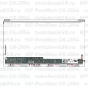 Матрица для ноутбука HP Pavilion G6-2104 (1366x768 HD) TN, 40pin, Глянцевая