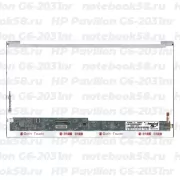 Матрица для ноутбука HP Pavilion G6-2031nr (1366x768 HD) TN, 40pin, Глянцевая
