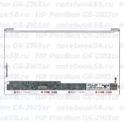 Матрица для ноутбука HP Pavilion G6-2103sr (1366x768 HD) TN, 40pin, Глянцевая