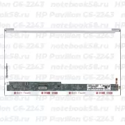 Матрица для ноутбука HP Pavilion G6-2243 (1366x768 HD) TN, 40pin, Глянцевая