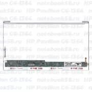 Матрица для ноутбука HP Pavilion G6-1364 (1366x768 HD) TN, 40pin, Глянцевая