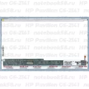 Матрица для ноутбука HP Pavilion G6-2141 (1366x768 HD) TN, 40pin, Глянцевая