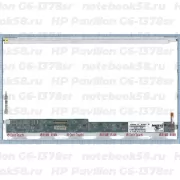 Матрица для ноутбука HP Pavilion G6-1378sr (1366x768 HD) TN, 40pin, Глянцевая