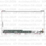 Матрица для ноутбука HP Pavilion G6-2028 (1366x768 HD) TN, 40pin, Глянцевая