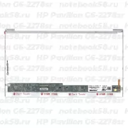 Матрица для ноутбука HP Pavilion G6-2278sr (1366x768 HD) TN, 40pin, Глянцевая