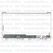 Матрица для ноутбука HP Pavilion G6-2315sr (1366x768 HD) TN, 40pin, Глянцевая