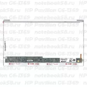 Матрица для ноутбука HP Pavilion G6-1369 (1366x768 HD) TN, 40pin, Глянцевая
