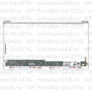 Матрица для ноутбука HP Pavilion G6-1374 (1366x768 HD) TN, 40pin, Глянцевая