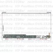 Матрица для ноутбука HP Pavilion DV6-3328sr (1366x768 HD) TN, 40pin, Глянцевая