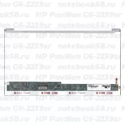Матрица для ноутбука HP Pavilion G6-2239sr (1366x768 HD) TN, 40pin, Глянцевая