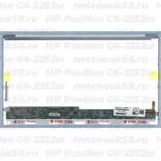 Матрица для ноутбука HP Pavilion G6-2252sr (1366x768 HD) TN, 40pin, Глянцевая
