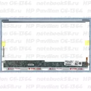 Матрица для ноутбука HP Pavilion G6-1364 (1366x768 HD) TN, 40pin, Глянцевая