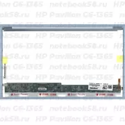 Матрица для ноутбука HP Pavilion G6-1365 (1366x768 HD) TN, 40pin, Глянцевая