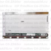 Матрица для ноутбука HP Pavilion G6-2360sr (1366x768 HD) TN, 40pin, Глянцевая