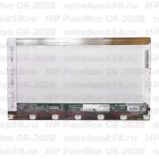 Матрица для ноутбука HP Pavilion G6-2028 (1366x768 HD) TN, 40pin, Глянцевая