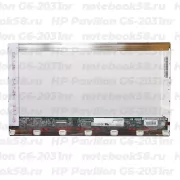 Матрица для ноутбука HP Pavilion G6-2031nr (1366x768 HD) TN, 40pin, Глянцевая