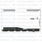 Матрица для ноутбука HP Pavilion G6-2243 (1366x768 HD) TN, 40pin, Глянцевая