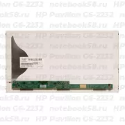 Матрица для ноутбука HP Pavilion G6-2232 (1366x768 HD) TN, 40pin, Матовая
