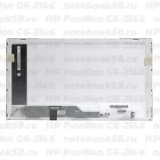 Матрица для ноутбука HP Pavilion G6-2146 (1366x768 HD) TN, 40pin, Глянцевая
