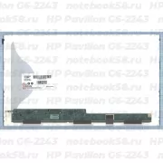 Матрица для ноутбука HP Pavilion G6-2243 (1366x768 HD) TN, 40pin, Матовая