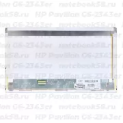 Матрица для ноутбука HP Pavilion G6-2343er (1366x768 HD) TN, 40pin, Матовая