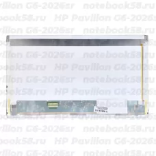 Матрица для ноутбука HP Pavilion G6-2026sr (1366x768 HD) TN, 40pin, Матовая