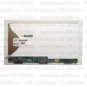 Матрица для ноутбука HP Pavilion G6-2031nr (1366x768 HD) TN, 40pin, Матовая