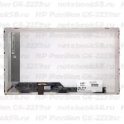 Матрица для ноутбука HP Pavilion G6-2239sr (1366x768 HD) TN, 40pin, Матовая