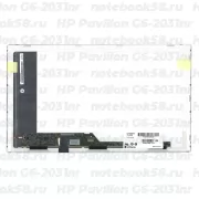 Матрица для ноутбука HP Pavilion G6-2031nr (1366x768 HD) TN, 40pin, Глянцевая