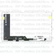 Матрица для ноутбука HP Pavilion G6-2102er (1366x768 HD) TN, 40pin, Глянцевая