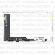 Матрица для ноутбука HP Pavilion G6-2243 (1366x768 HD) TN, 40pin, Глянцевая