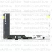 Матрица для ноутбука HP Pavilion G6-2278sr (1366x768 HD) TN, 40pin, Глянцевая