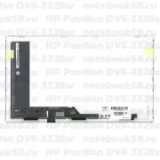 Матрица для ноутбука HP Pavilion DV6-3328sr (1366x768 HD) TN, 40pin, Глянцевая