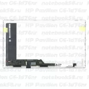 Матрица для ноутбука HP Pavilion G6-1d76nr (1366x768 HD) TN, 40pin, Матовая