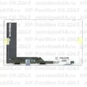 Матрица для ноутбука HP Pavilion G6-2243 (1366x768 HD) TN, 40pin, Глянцевая