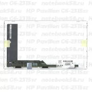 Матрица для ноутбука HP Pavilion G6-2315sr (1366x768 HD) TN, 40pin, Глянцевая