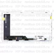 Матрица для ноутбука HP Pavilion G6-2241nr (1366x768 HD) TN, 40pin, Матовая
