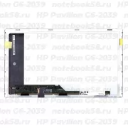 Матрица для ноутбука HP Pavilion G6-2039 (1366x768 HD) TN, 40pin, Матовая