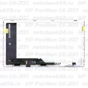 Матрица для ноутбука HP Pavilion G6-2131 (1366x768 HD) TN, 40pin, Матовая