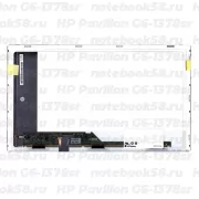Матрица для ноутбука HP Pavilion G6-1378sr (1366x768 HD) TN, 40pin, Матовая