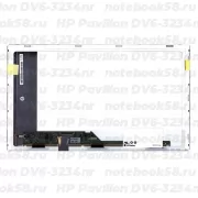 Матрица для ноутбука HP Pavilion DV6-3234nr (1366x768 HD) TN, 40pin, Матовая